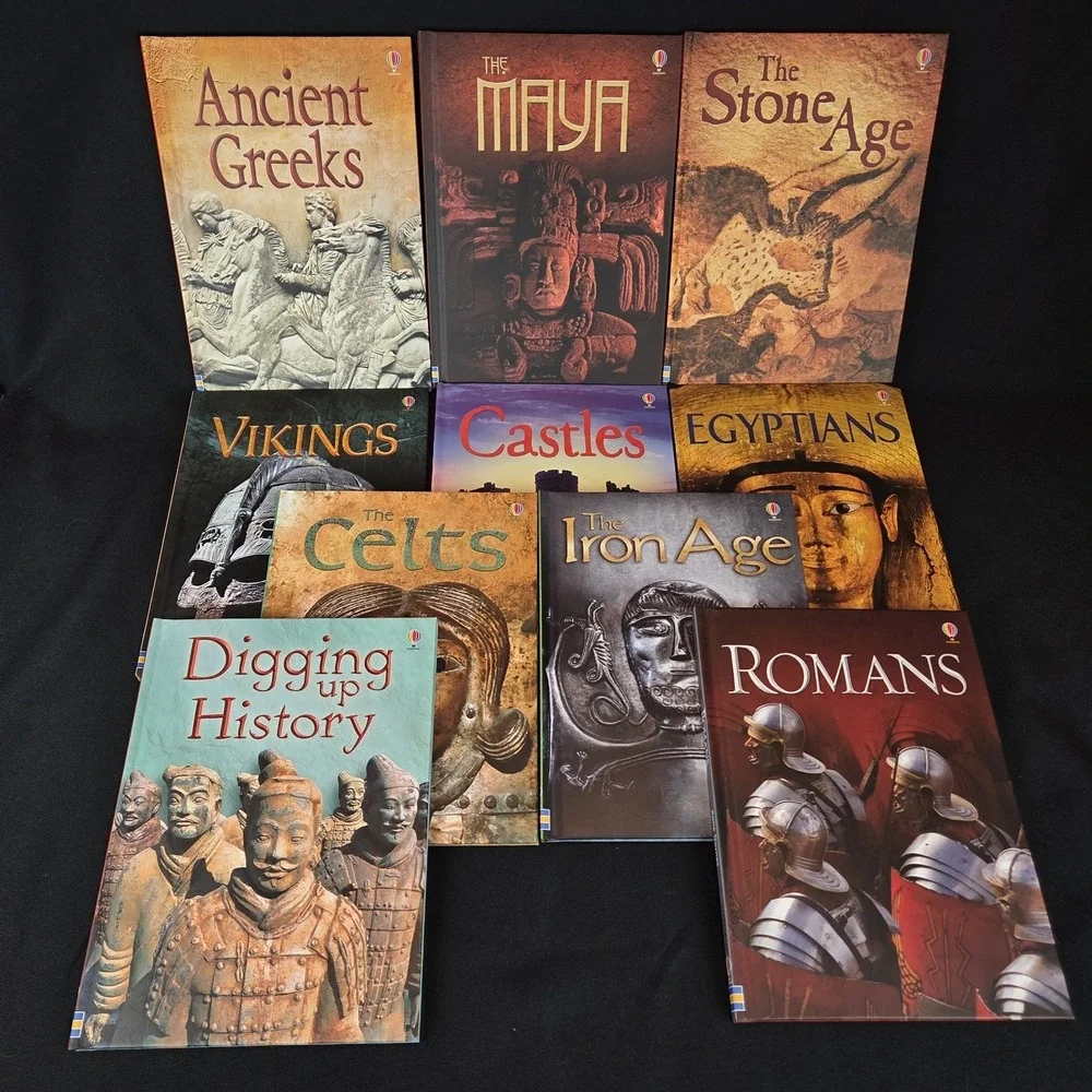 Usborne Beginners History 10 Hardback Books Collection Box Set Ages 4-7
